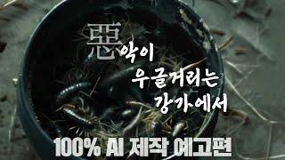 100% AI 제작 콘텐츠 | 악이 우글거리는 강가에서 | AI 예고편