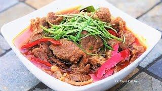 พะแนงเนื้อ Panang Beef Curry | Thai food