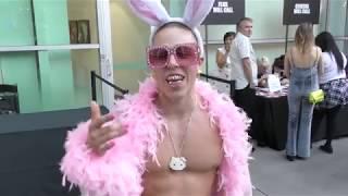 Candy Ken talks about his music video and rap career outside ArcLight in Hollywood