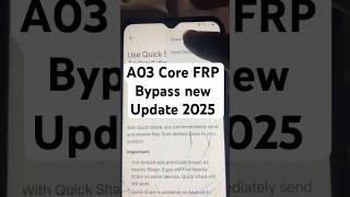 Samsung a03 Core Frp Bypass