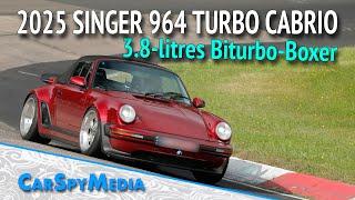 2025 Porsche 911 Reimagined by Singer Restomod Classic 964 Turbo Cabriolet Testing At Nürburgring