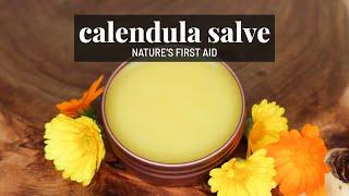 DIY Calendula Salve  Natural healing skincare for cuts, burns, eczema | GroundedHavenHomestead