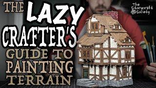 LAZY Way To Paint AWESOME Terrain for Wargaming and Tabletop RPGs (D&D Crafts)