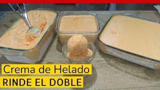 Crema de Helado Super Rendidora / Como rendir tu helado cremoso para negocio