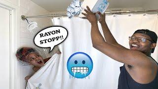 DISTRACTING My Fiance While She SHOWERS!! | RAYON AND BRITNEY