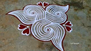 Deepavali special Rangoli  simple method kolam  easy muggulu