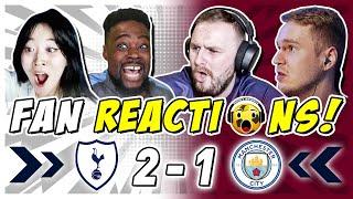 Spurs & Man City Fans Reaction to Tottenham 2-1 Man City | Carabao Cup Fan Reactions