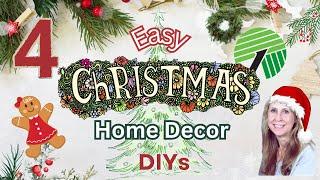 High End CHRISTMAS Dollar Tree DIYS | GINGERBREAD GIRL WREATH | SNOWMAN Home Decor You Want To Craft