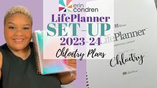 NEW Erin Condren LifePlanner Set-Up 2023-24 | Chloetry Plans