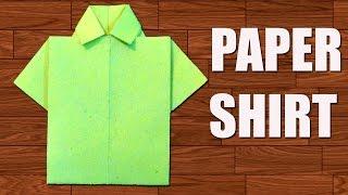 How to Make Paper Shirt - DIY Origami Paper Crafts.