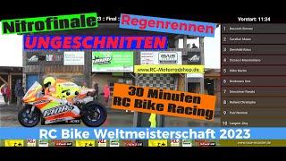 Spannendes Regenrennen - Nitro RC Bike 1/5 Finale Weltmeisterschaft - 30 Minuten Motorrad Racing