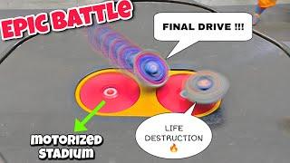 cosmic pegasus final drive vs l drago life destruction EPIC BATTLE in MOTORIZED STADIUM !