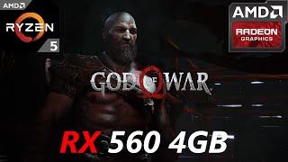 God Of War RX 560 4GB 1080p, 900p, 720p