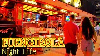 Fuengirola Spain Night Life May 2023 Bars & Restaurants Old Town Costa del Sol 4K