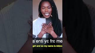 Learn Twi with Adwoa Lee  #shorts