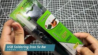 USB Soldering Iron 5v 8w | ANENG LT-002 | Unbox and Review