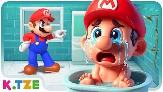 Baby Mario Hates Bathing  Super Mario Odyssey Story