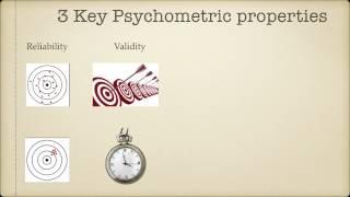 Crash course in psychometric testing - Module 3: Reliability, Validity and Norms