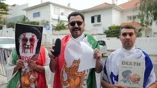 Iranians and Israelis show solidarity against the Islamic regime in Iran in Lisbon