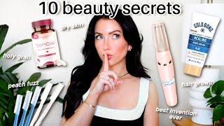 my 10 BEAUTY SECRETS! hair growth, dry skin, holy grail essentials & tips...