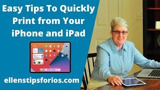 Easy Tips To Quickly Print From Your iPad and iPhone