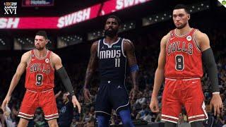 NBA2K25 ANDROID | MAVERICKS vs BULLS (NEW LINE UP & NEW CITY JERSEY) on  NBA2K25 JUMPMAN 16 