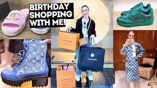 LUXURY SHOPPING VLOG!  Come birthday shopping with me! CHANEL, LOUIS VUITTON PHARRELL & REMIX