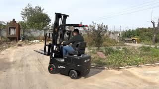 Warehouse Mini Forklift 1 Ton Electric Batter Fork Lift Truck for Sale