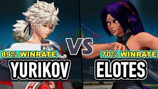 KOF XV ▰ YURIKOV (Meitenkun/Blue Mary/Isla) vs ELOTES (Mai/Clark/Iori)