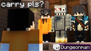 I Carried Powliner, Intrests & GoodGuyKev in Dungeons... (Hypixel Skyblock Dungeonman #24)