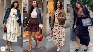  1st Day Milan Fashion Week 2024 What Stylish People Wear  Fall Season