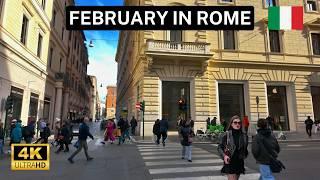 Rome Italy  - This is Rome in February | Walking tour 4K