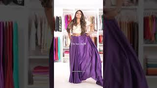 Nivi Saree Drape | purple saree  | Saree draping style | how to drape a Saree perfectly | #shorts