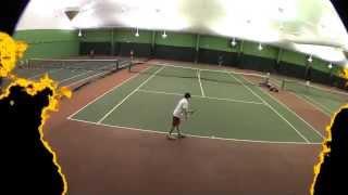 Andrei, 13 years old, playing exquisite tennis at his first U16 tournament - February 2014