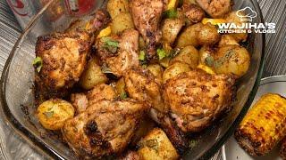 JUICY CHICKEN ROAST WITH POTATOES | PERFECT ROAST RECIPE | Wajihas kitchen & vlogs