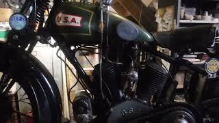 BSA 770 cc V Twin, 1930 - making a few checks and one little surprise discussed.