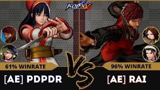 KOF XV️A.E PDPDR (Nakoruru/Vice/Sylvie) vs A.E RAI (Vice/Whip/Chizuru)️Replay Match - 12/24