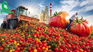 Millions of Tons of Tomatoes Harvested | How Tomato Ketchup Is Made |  American Agri-Tech