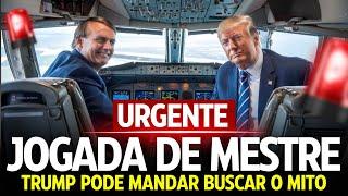 JOGADA DE MESTRE! TRUMP PODE MANDAR BUSCAR BOLSONARO PARA SUA POSSE