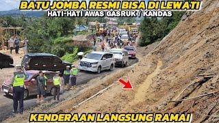 Batu Jomba Road Officially Passable, Busy Vehicles