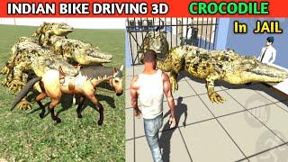 Crocodile in Jail KILL Horse and Gorila | Funny Gameplay Indian Bikes Driving 3d 