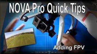 Quanum Nova Pro Quick Tips - Adding FPV camera and transmitter