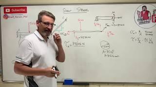 Mechanics of Materials: Lesson 4 - Shear Stress, Single and Double Shear Example