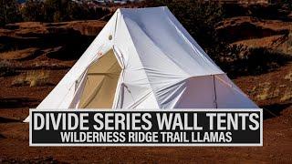 DIVIDE SERIES WALL TENTS | WILDERNESS RIDGE TRAIL LLAMAS | ️ GRITTY EP. 760