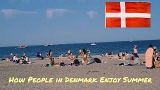 Famous Amager Beach Copenhagen |Danish Summer| Almir Jan| #denmark#copenhagen#travel#beach#summer