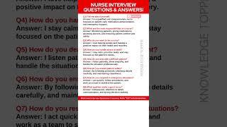 Nurse Interview Questions and Answers | Nursing Interview Questions and Answers