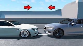 Volvo V90 Vs BMW M6 CRASH TEST - Realistic Car Crashes (BeamNG Drive)