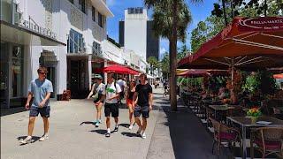 4K Lincoln Road Mall , Summer City Walking Travel Tour , Miami Beach FL , September 2024