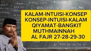 KALAM-INTUISI-KONSEP, QIYAMAT-BANGKIT, Simak video selengkapnya