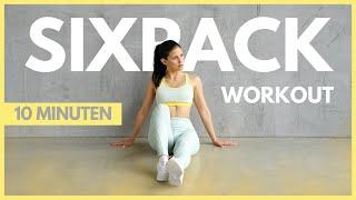 SIXPACK WORKOUT | 10 MIN Hardcore Bauch Workout für Fortgeschrittene | flacher Bauch | Tina Halder